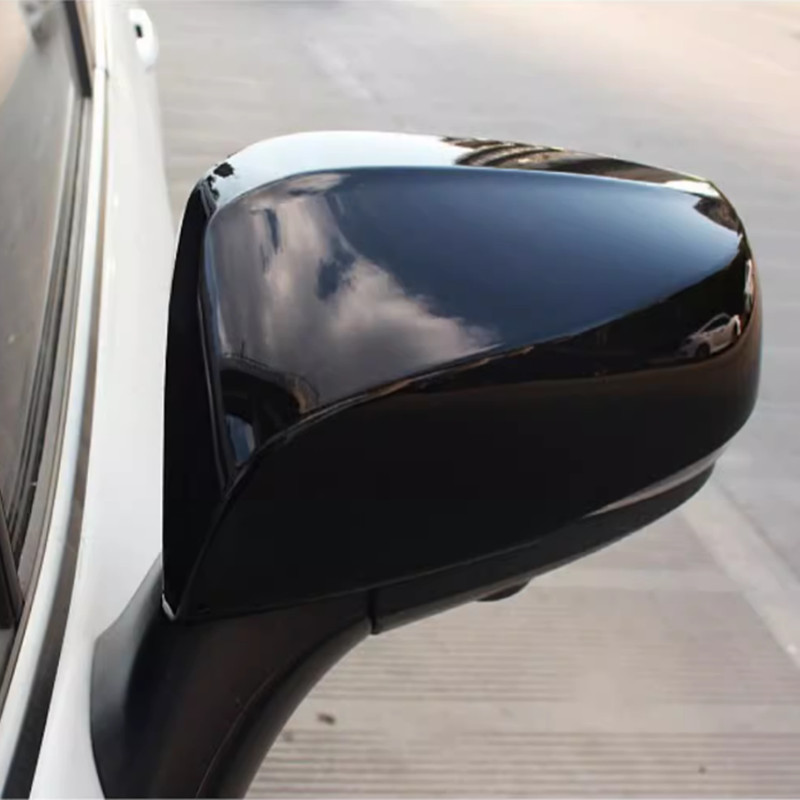 Black Rearview Mirror Cover Trim 2pcs For Toyota Grand Highlander 2024 2025