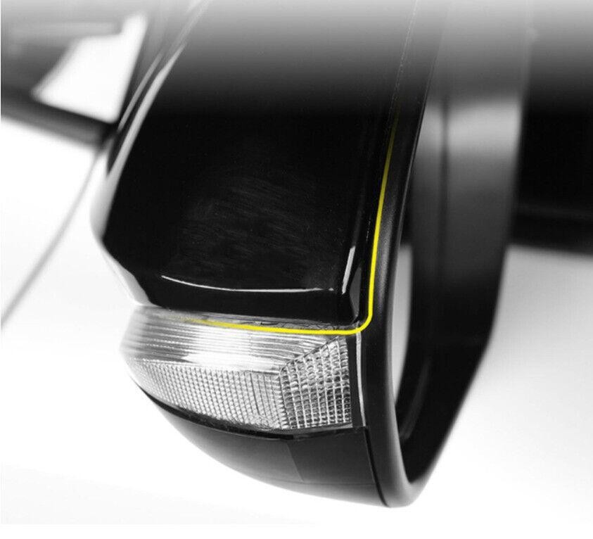 Cover Trim Rear View Mirror Replace ABS For Toyota Corolla 2019-2022 Gloss Black