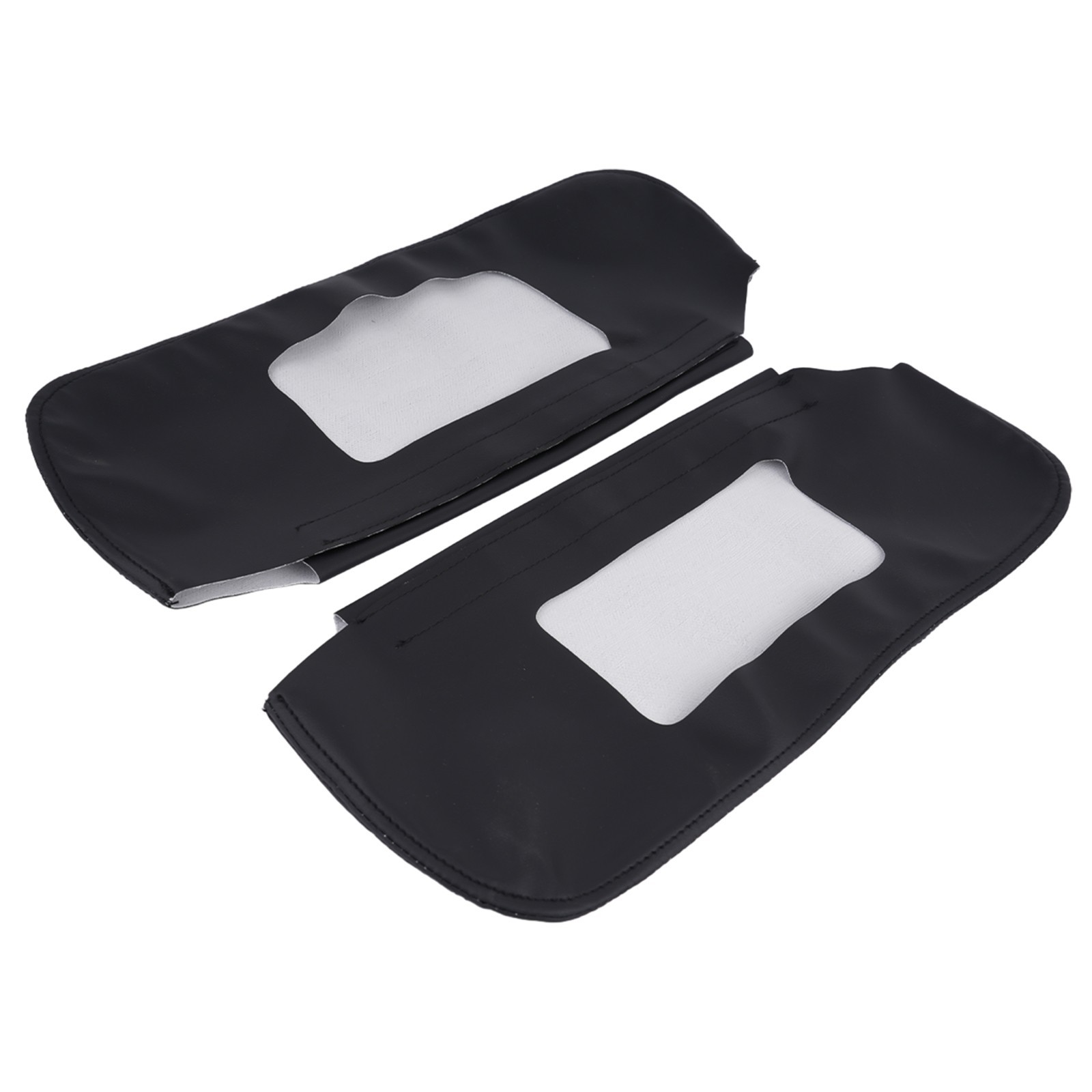 Brand New Sun Visor Cover Leather Cover Black Front Microfiber Leather