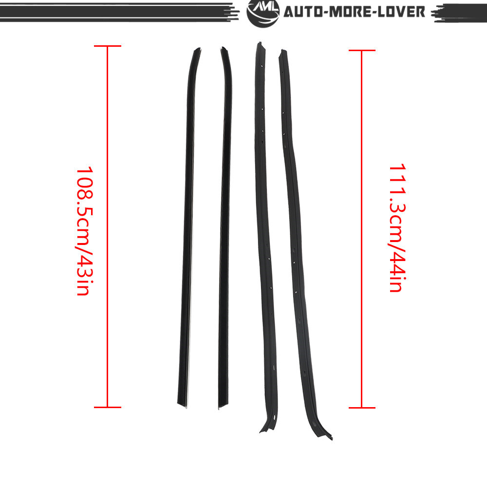 Outer Window Moulding Trim Seal Belts For 1970-81 Chevy Camaro/Pontiac Firebird