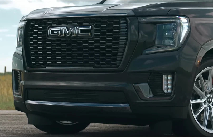 2021-2024 For GMC Yukon Yukon XL Front & Rear Chrome Black Emblem Kit 84729912