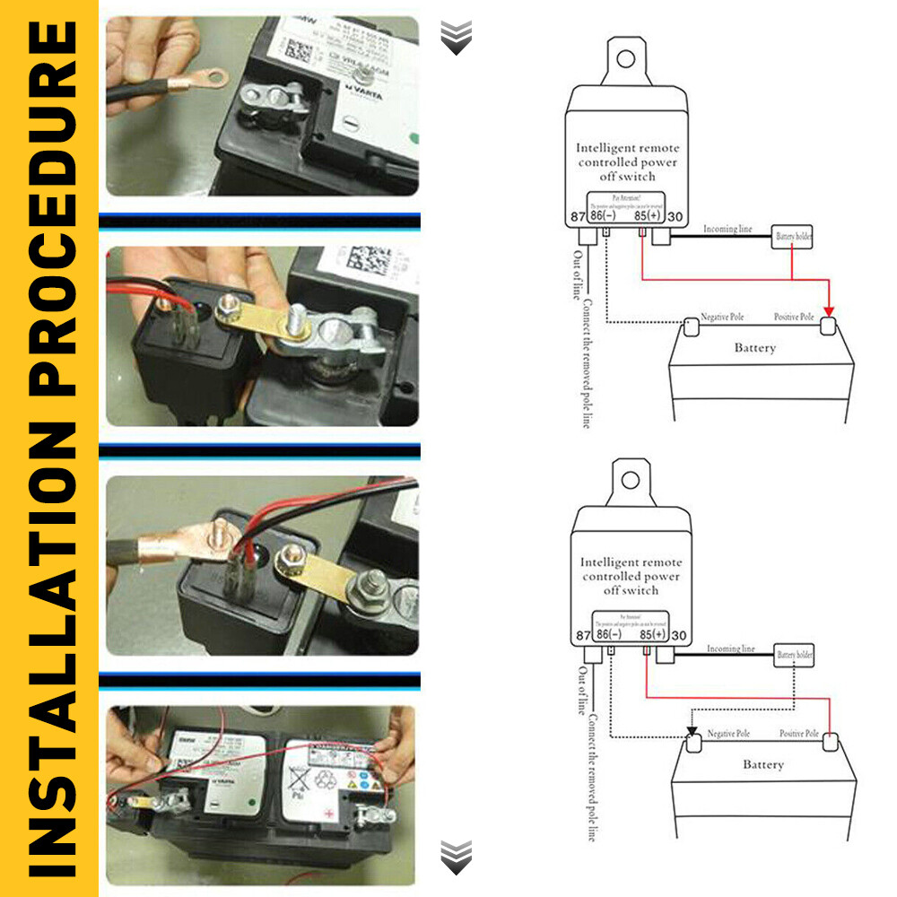 Universal Disconnect Wireless Car Battery Isolator 12v 200A 1Pcs Remote Control