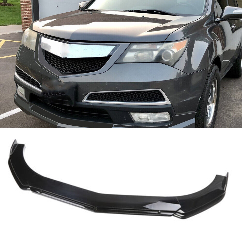 For Acura MDX SUV Front Bumper Lip Spoiler Chin Splitter Body Kit Glossy Black