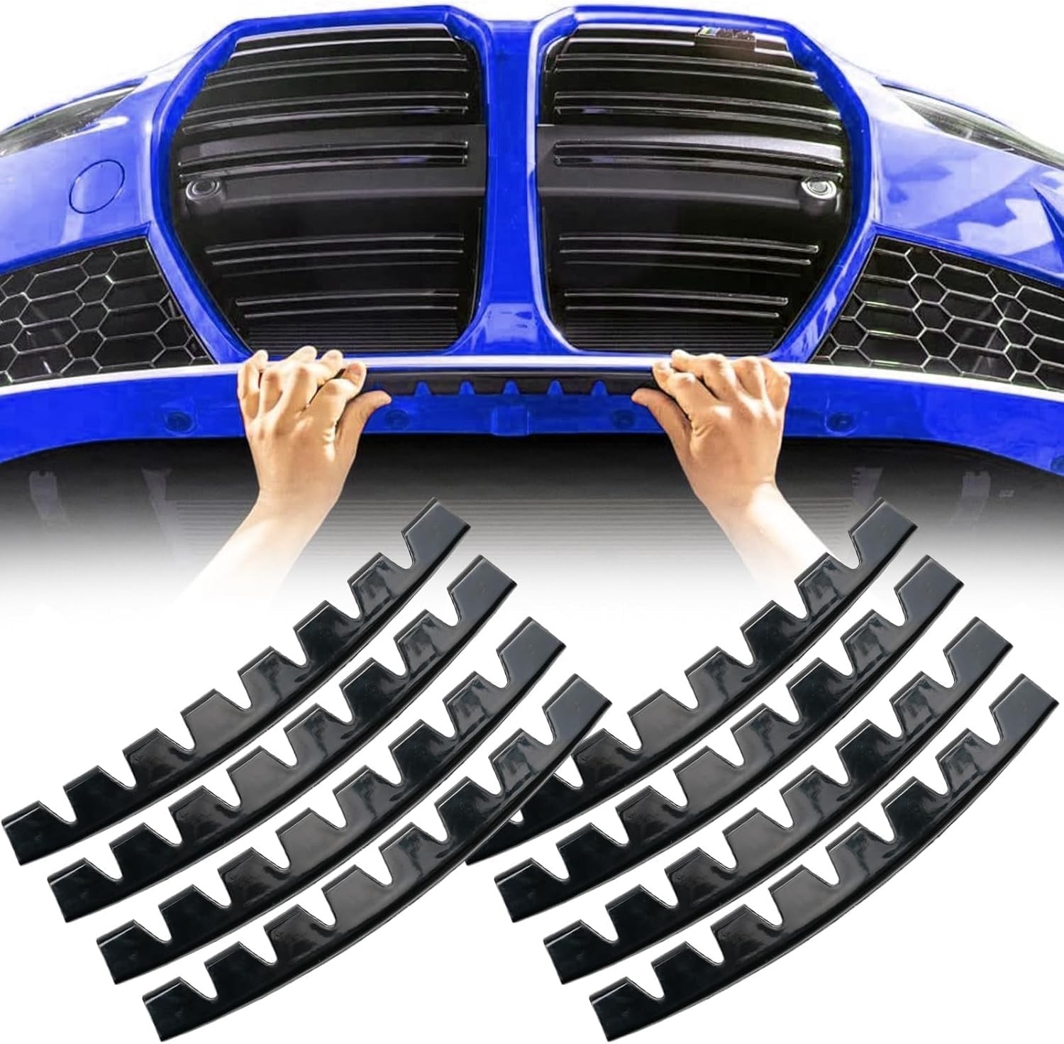 8X For Mini Cooper Car Front Bumper Scrape Guard Anti-Scratch Skid Protector Kit