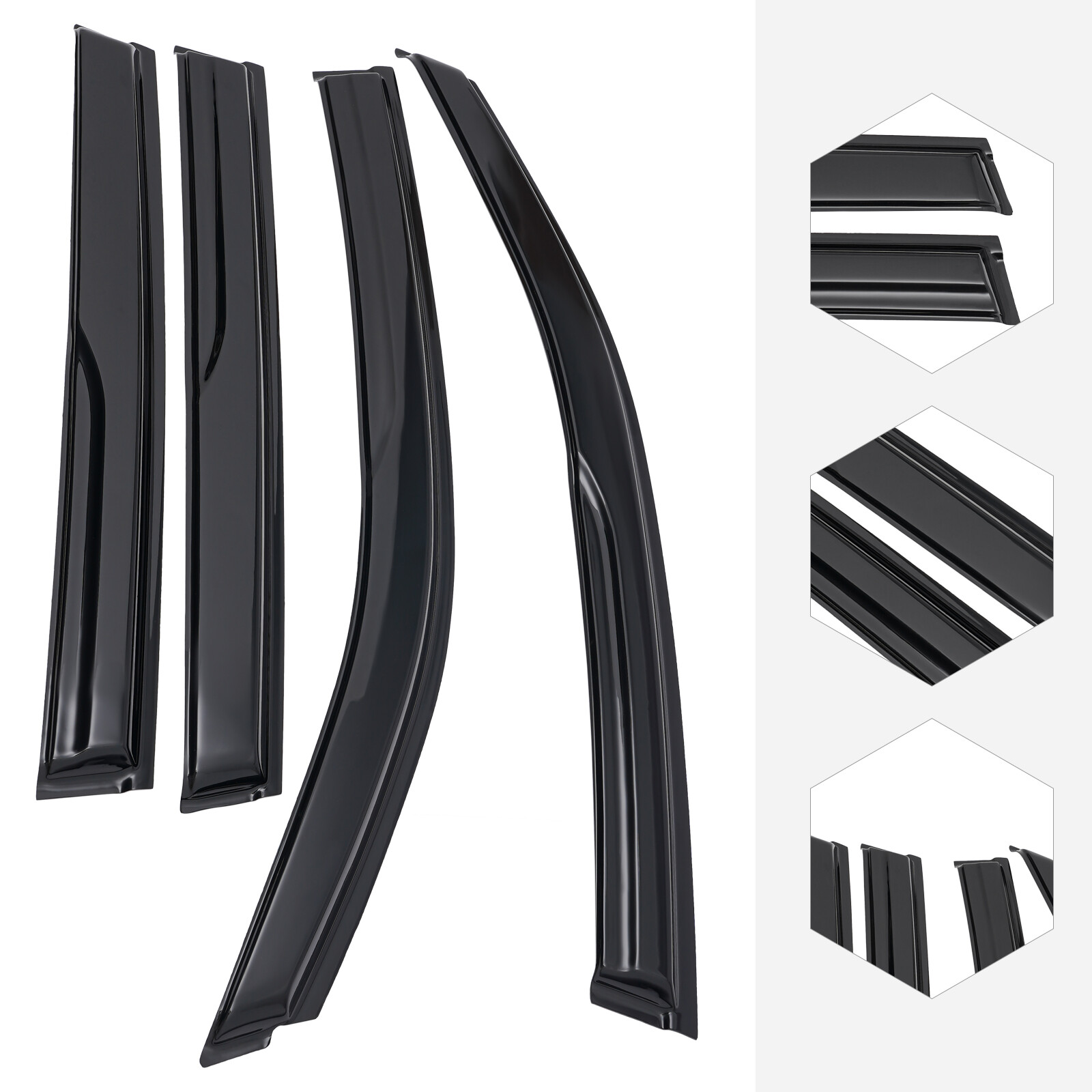 Window Visors Rain Guards Vent Shade Deflectors For 2014-2018 Subaru Forester