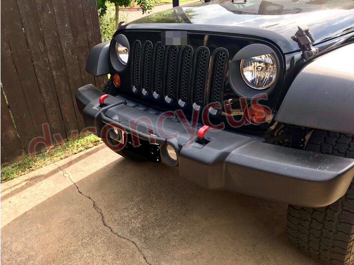 Universal Bull Bar Bumper License Plate Bracket Led Light Bar for SUV Truck Car