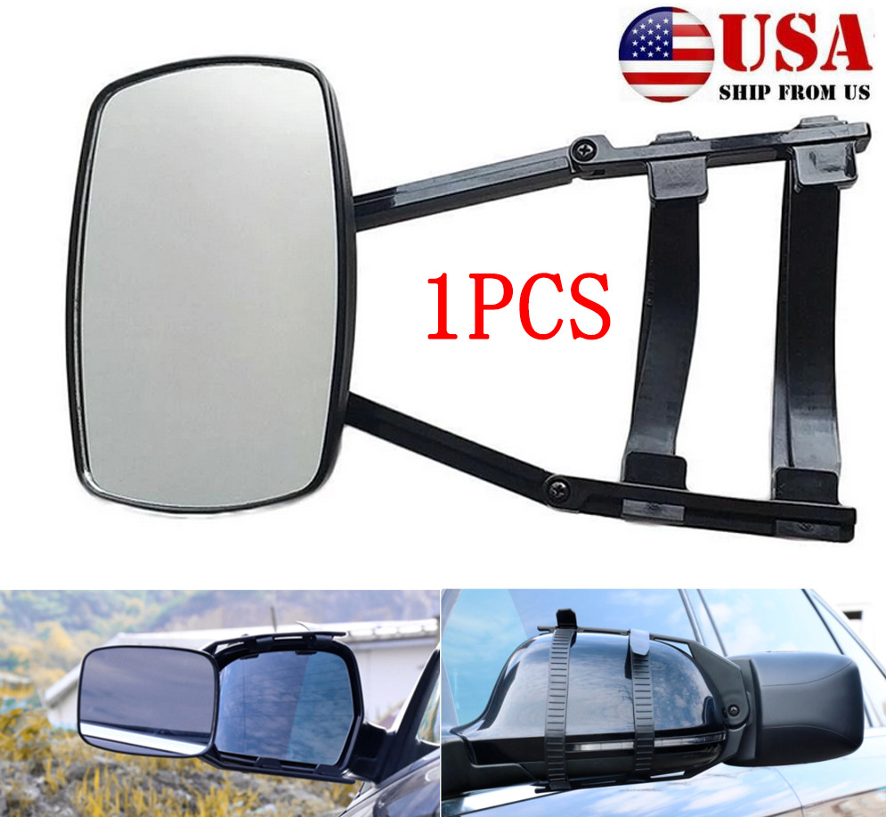 Caravan Trailer Towing Mirror Clip-On Rearview Wing Mirror Extension Adjustable