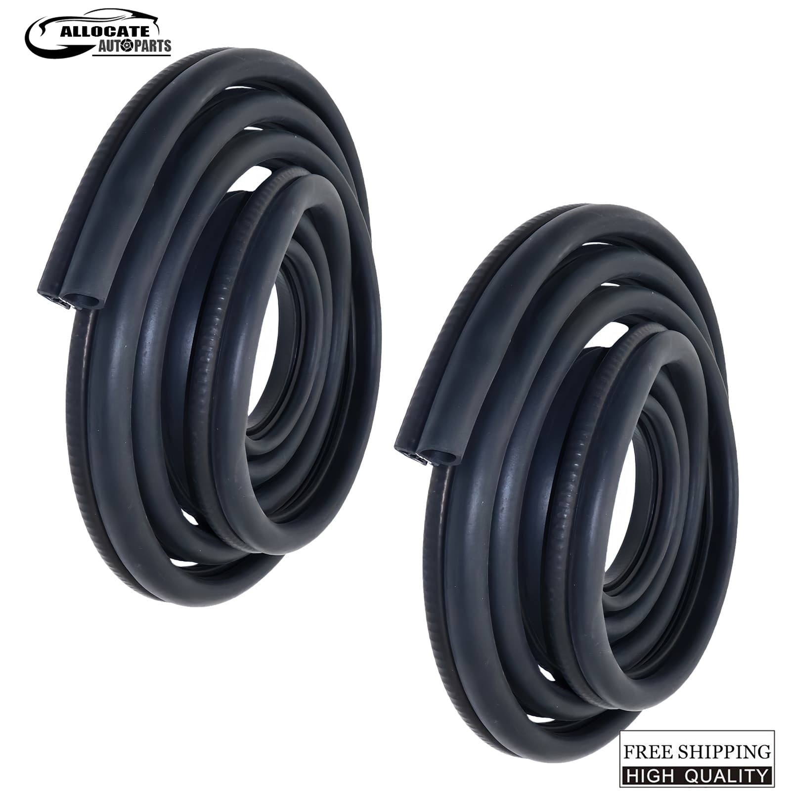 2X 13.5 Ft Door Rubber Weatherstrip Seal For 86-07 Peterbilt 330 357 359 378 379