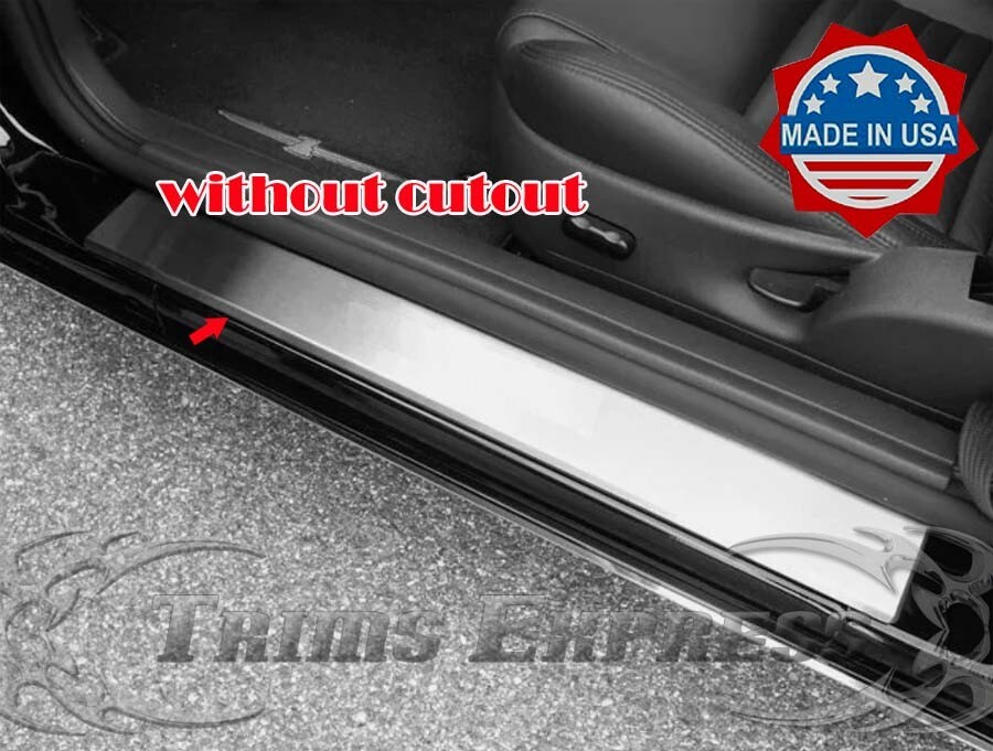 2002-2006 Ford Thunderbird Door Sill Accent Stainless Trim Cover Accent Plain 2P