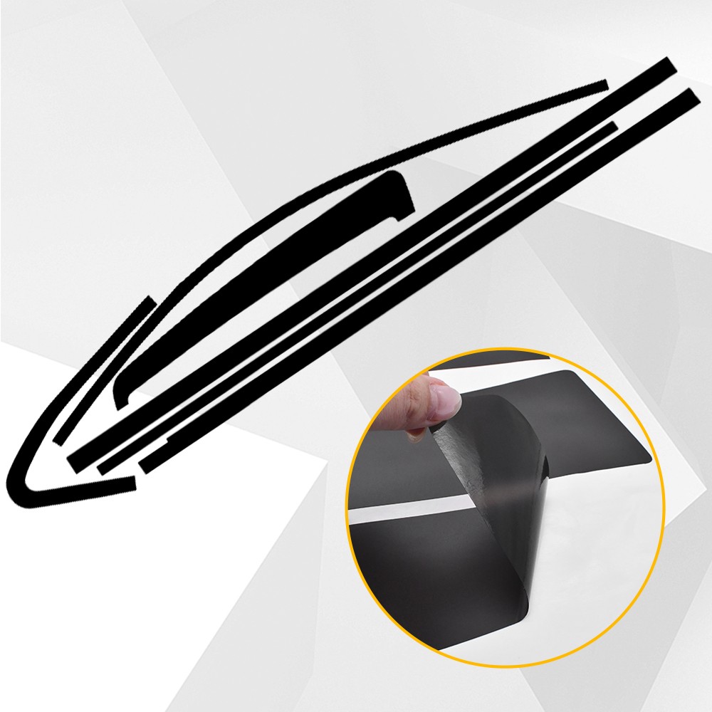 Side Window Trim Kits Chrome Delete Vinyl Wrap Overlay for 2015-2020 Chevy Tahoe
