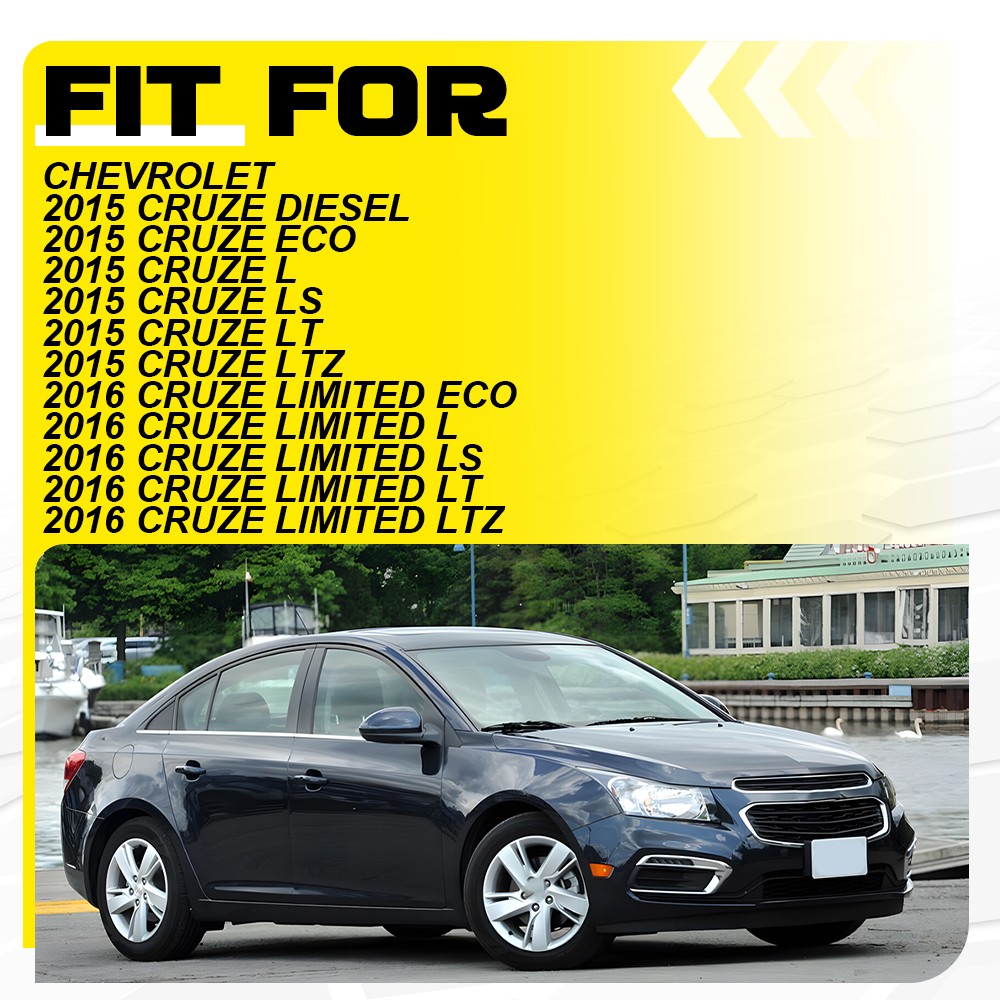 Left Right Fog Light Cover 2X 94516102 Front For Chevrolet Cruze 2015-16 Plastic