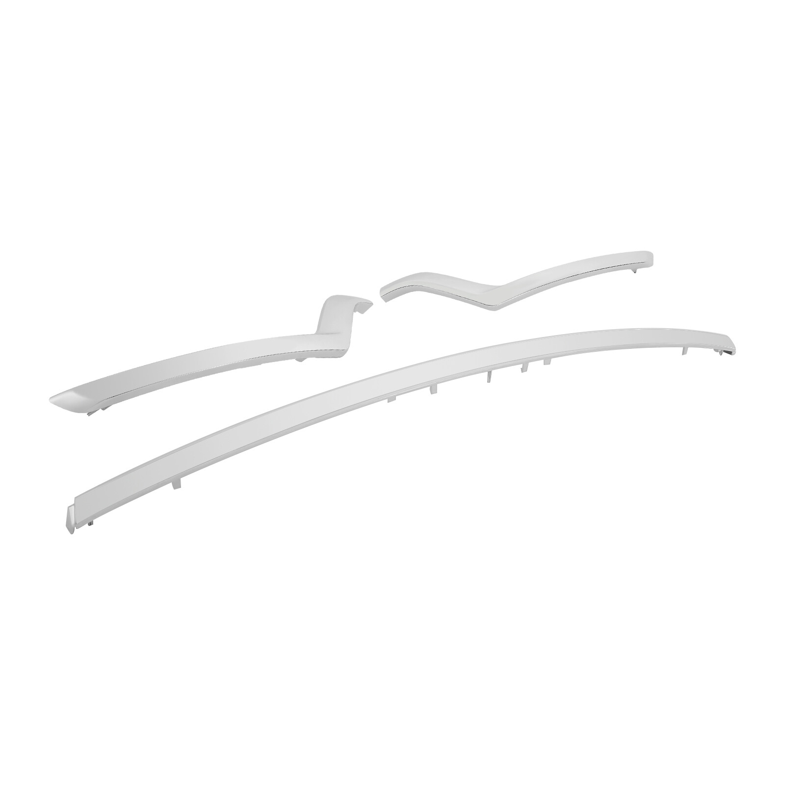 Front Lower Bumper Trim Moldings Kit For 2018-2019 Ford Explorer