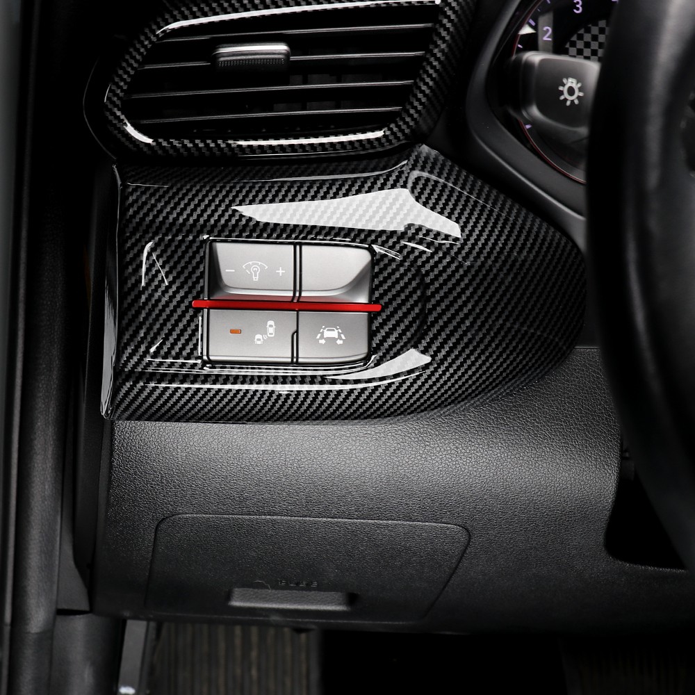 Tuning ABS Headlight Adjustment Switch Cover Trim For Hyundai Veloster 2019-2022
