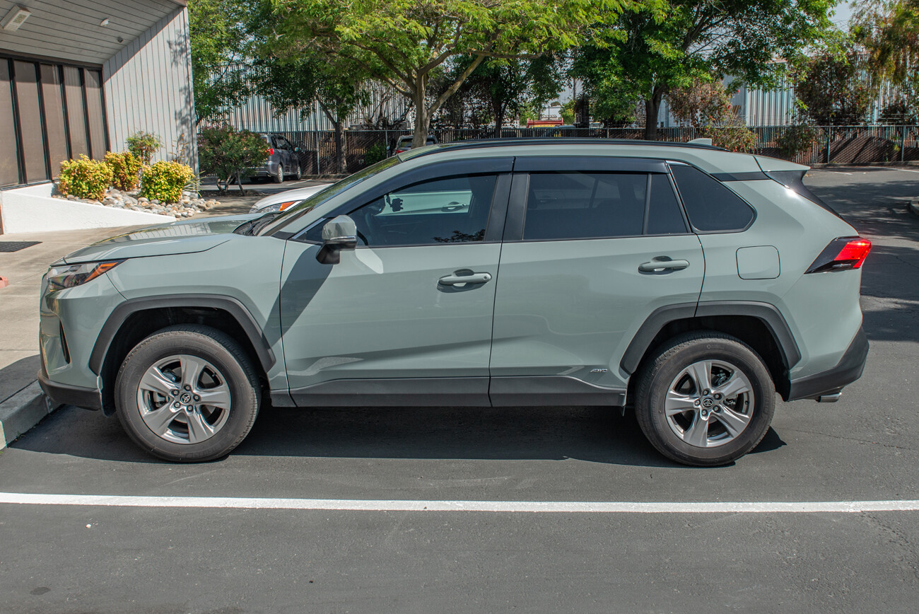 EOS Visors For 19-Up Toyota Rav4 JDM Tape-On Style Side Vents Window Rain Guards