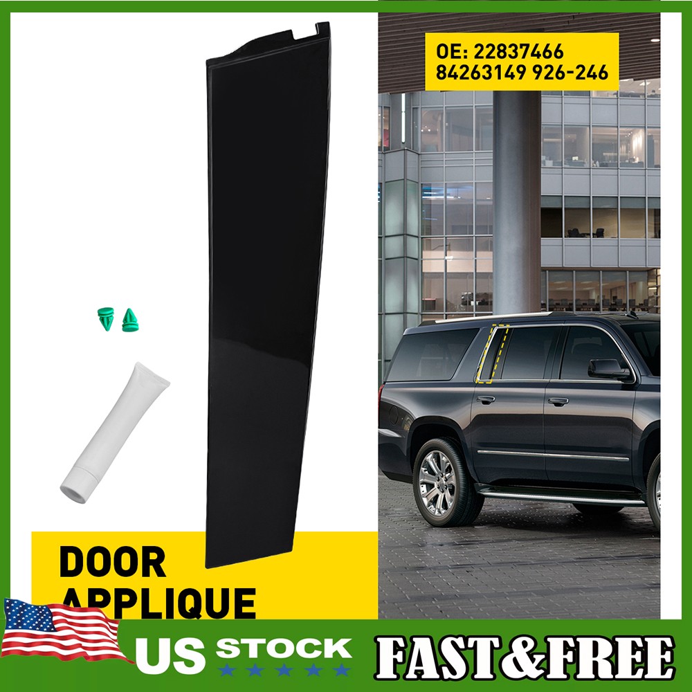 Rear Right RH B-Pillar Trim Molding Door Applique For 2015-2018 GMC Yukon XL
