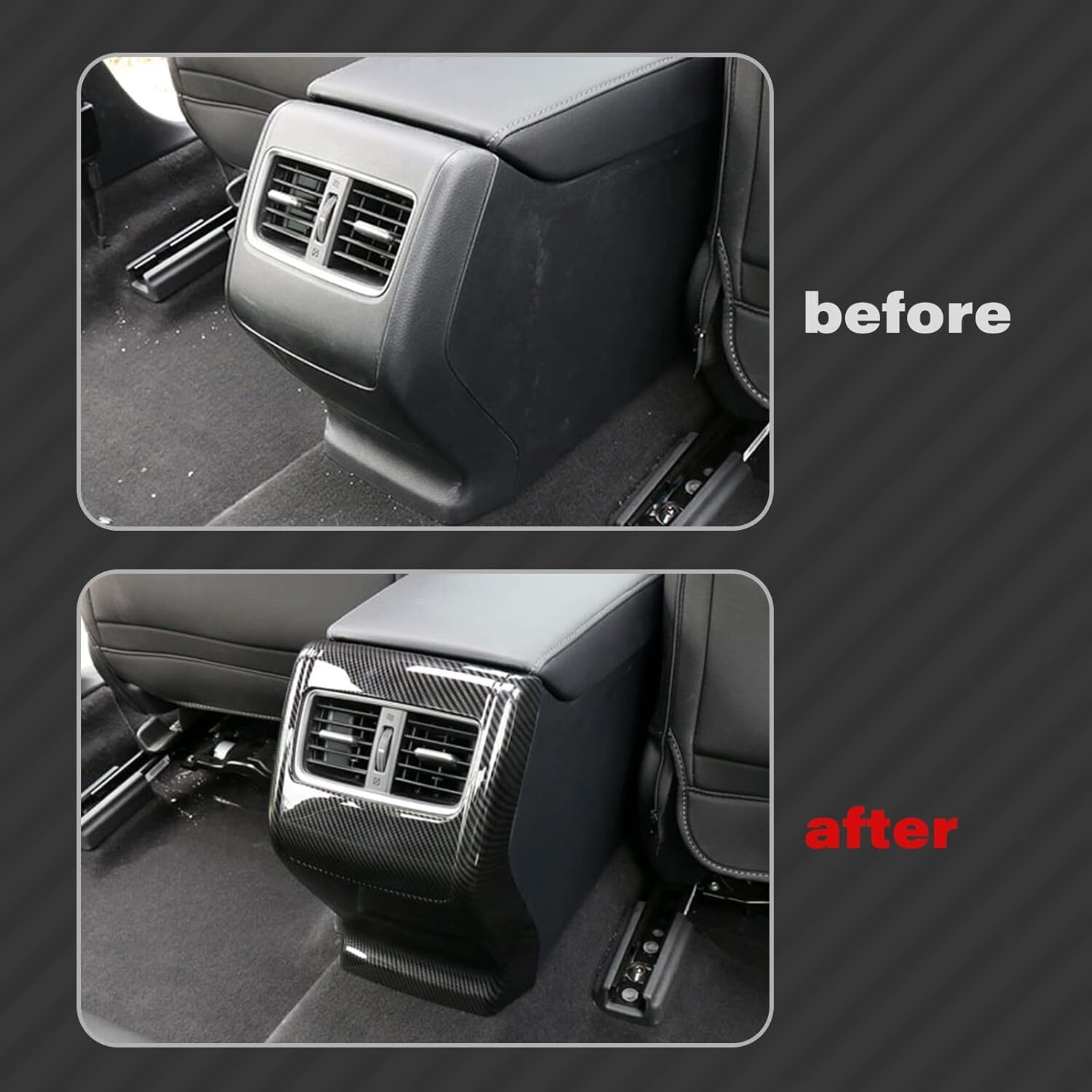 High Quality Carbon Fiber Air Vent Outlet Overlay Trim For Honda Accord 2018-22