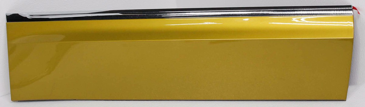 OEM Kurkuma Yellow VW Atlas Right Passenger Rear Door Molding, 3CN-854-950-B-R1X