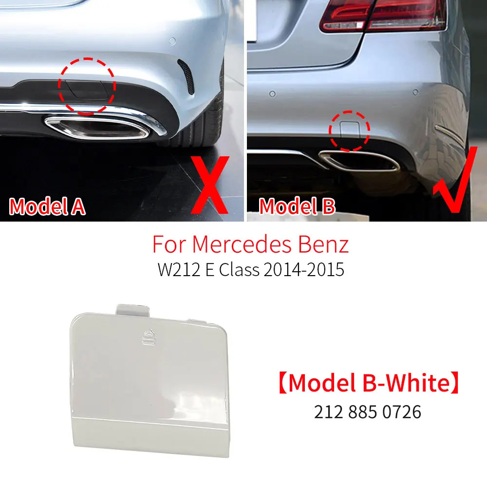 For Benz E Class E200 E230 E250 E260 AMG W212 Car Rear Bumper Tow Hook Cover Cap
