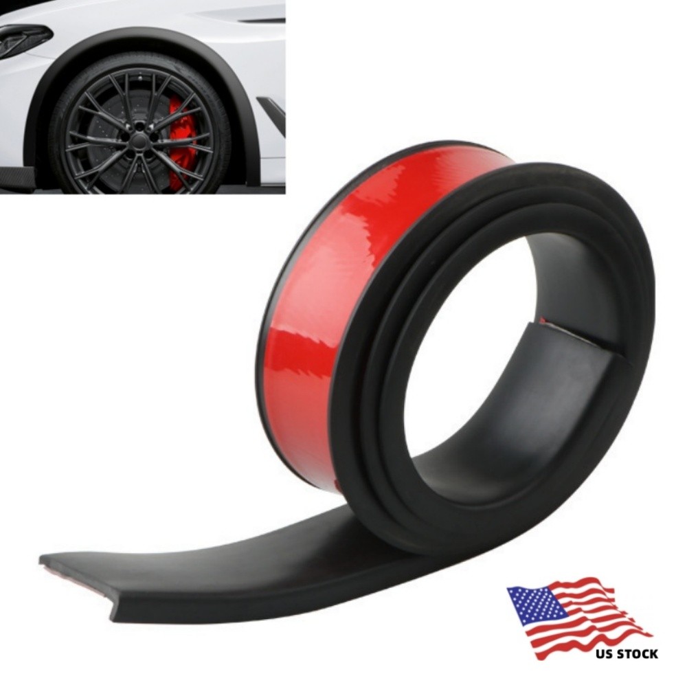 1PC Car Wheel Eyebrow Arch Extension Protector Fender Flares Moulding Trim Strip