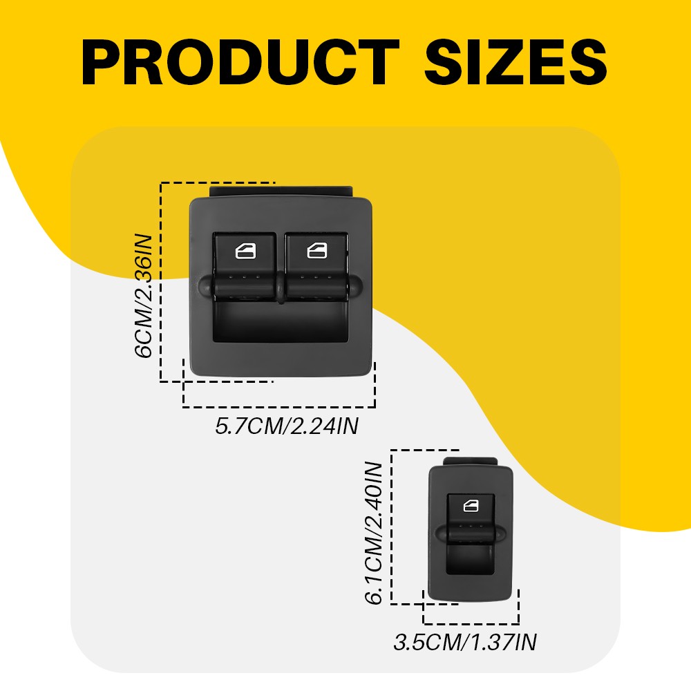 Power Window Master Switch Left & Right For 1998-2010 Volkswagen Beetle