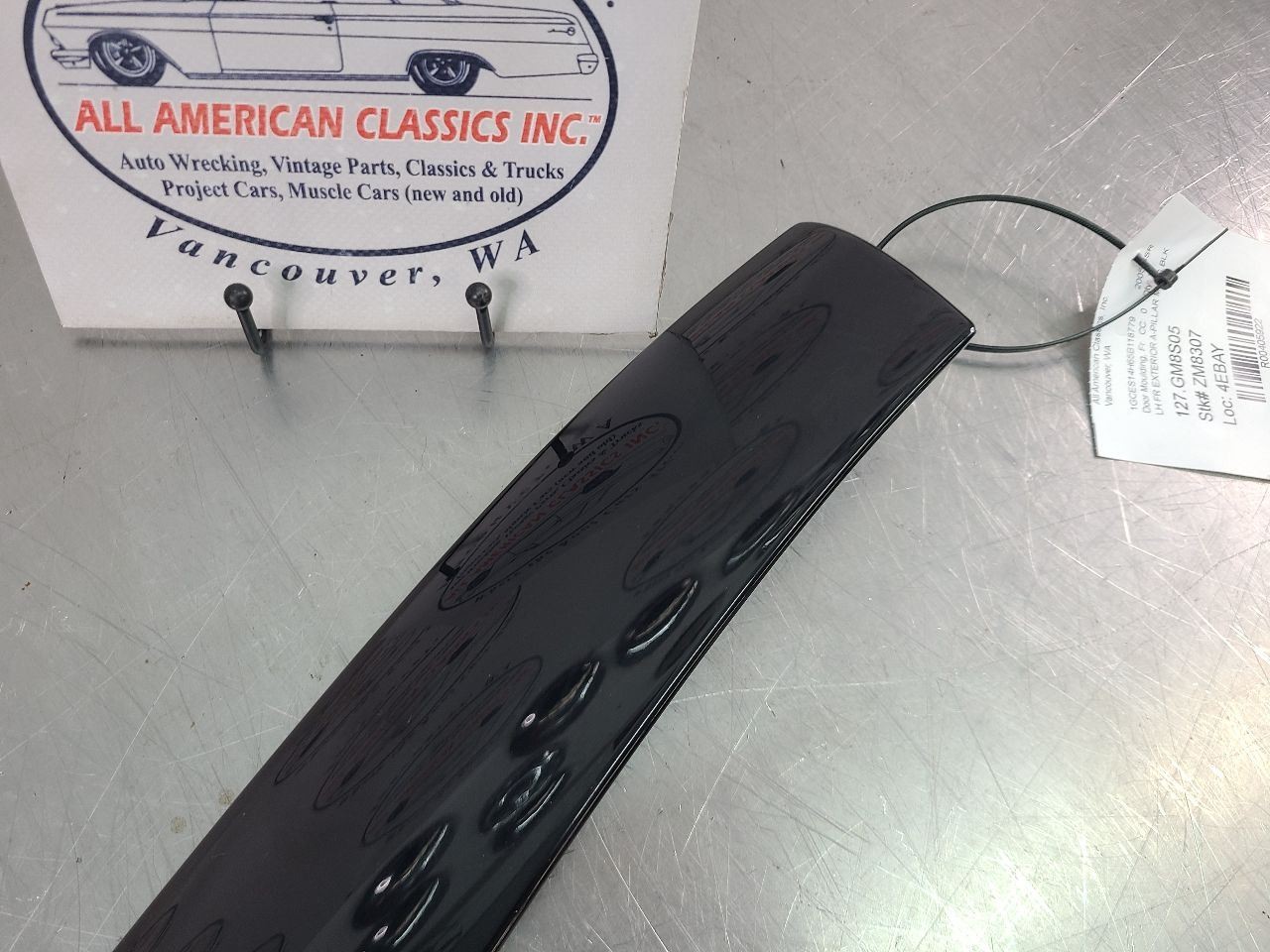 2003-06 Chevy SSR Drivers Side LH Exterior A-Pillar Moulding Trim, Black
