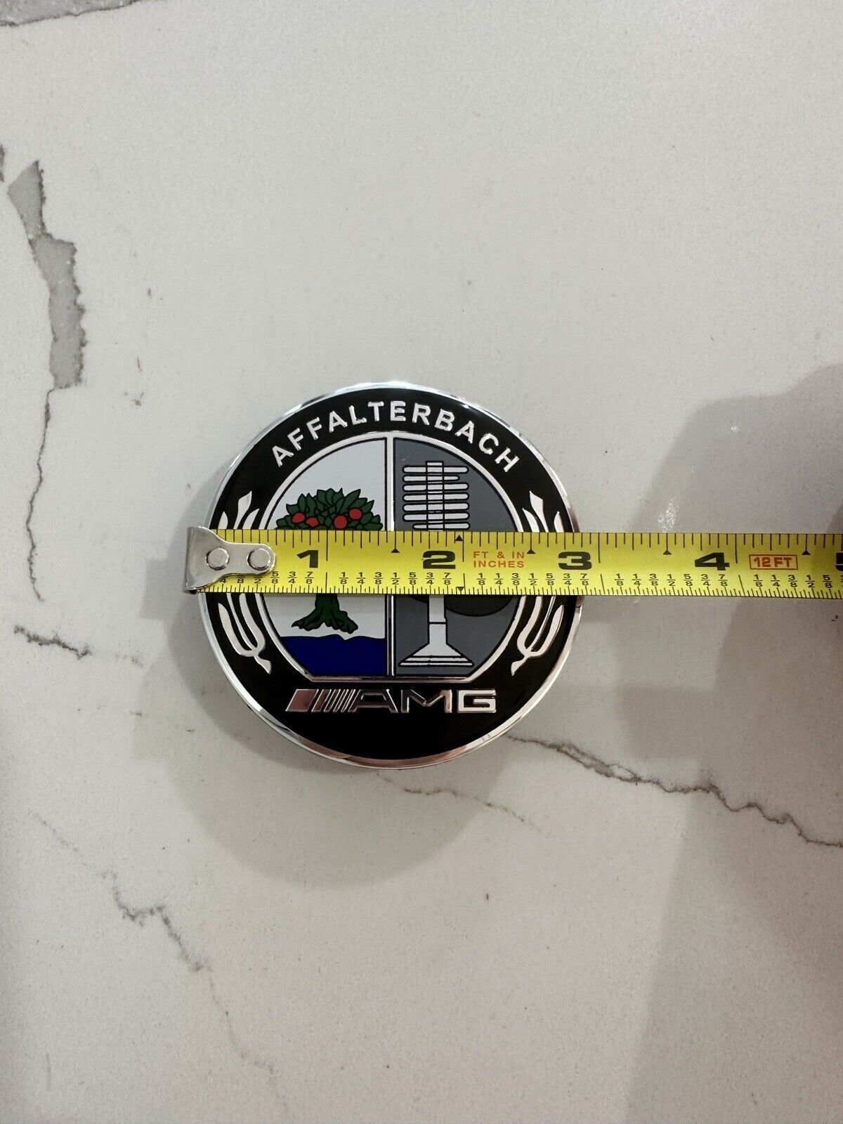4 Wheel Center Caps AMG Affalterbach Emblem 75MM for NEW Rim