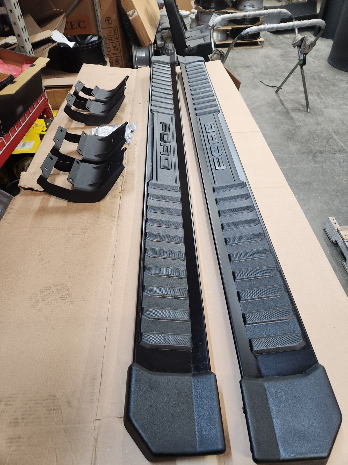 oem 2015 -21 Ford F150 crew cab running boards side steps BLACK 2021 body