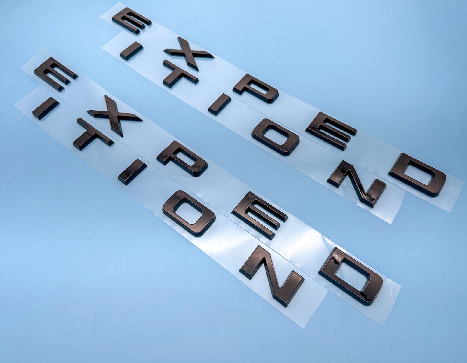 Gloss Black Front Tailgate EXPEDITION Letters Emblem FIT 2022-2026 EXPEDITION