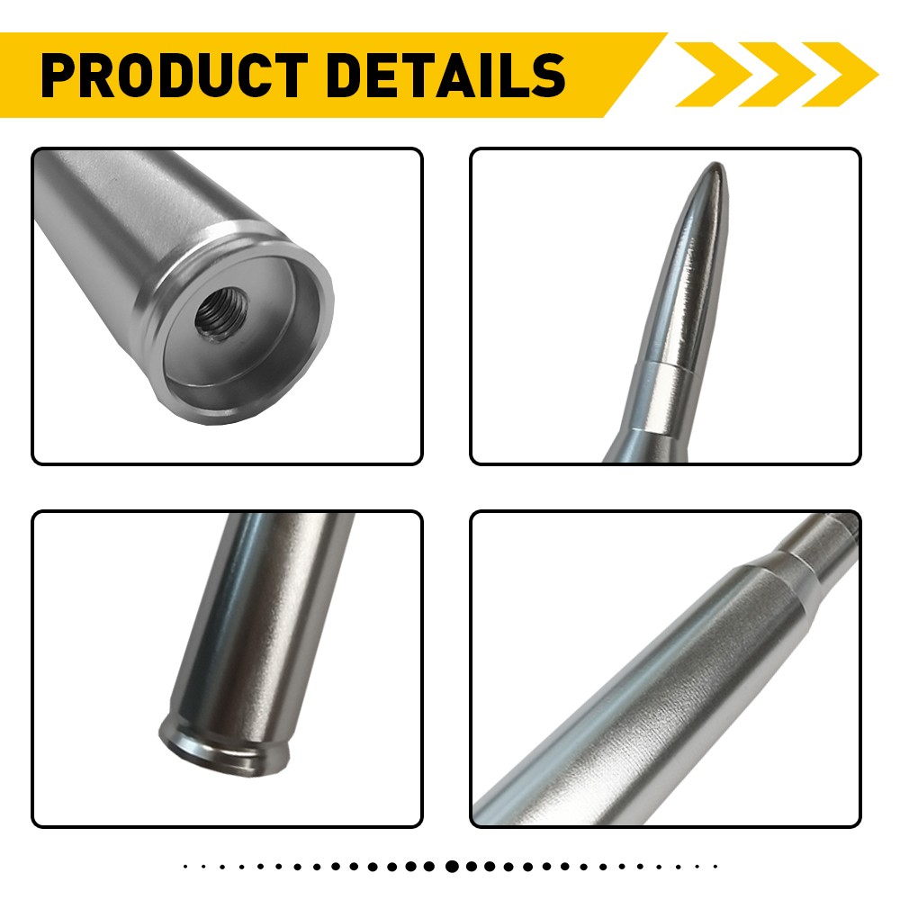 BULLET ANTENNA for DODGE RAM 1500 RAPTOR BRONCO FORD F150 TRUCK 50 CAL CALIBER