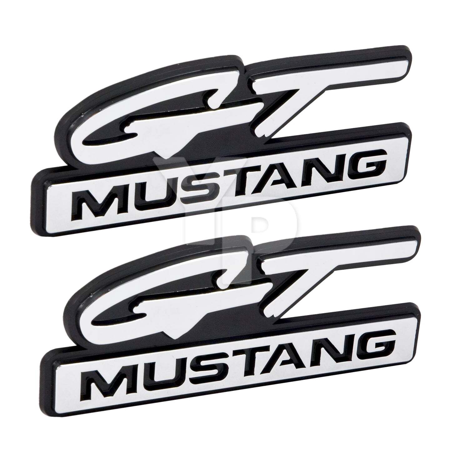 1994 1995 Ford Mustang GT 4.25″ Chrome Fender Emblems Badges – Pair
