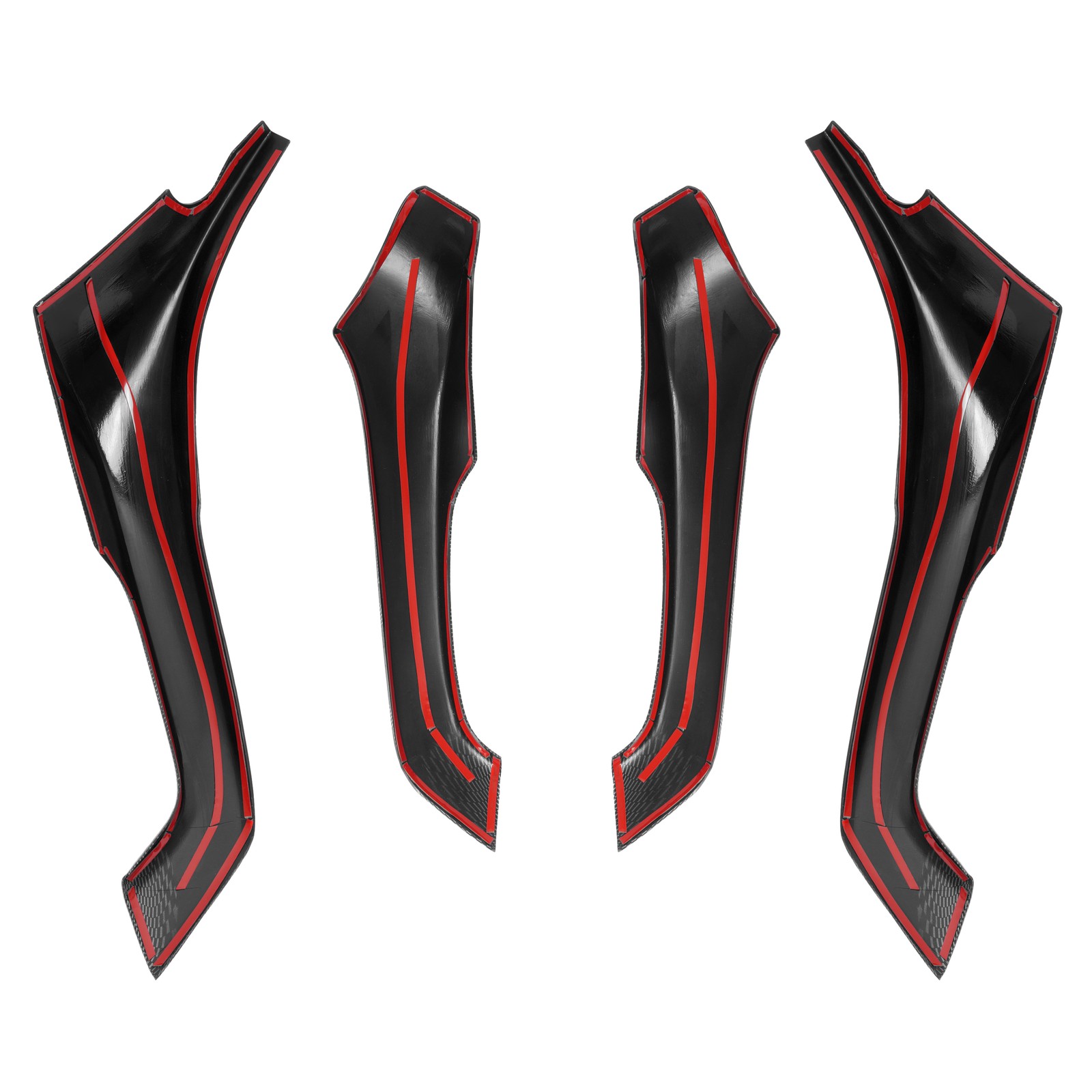 KUAFU Carbon Style Interior Door Armrest Cover Trim For Acura TSX 2009-2014 4Pcs