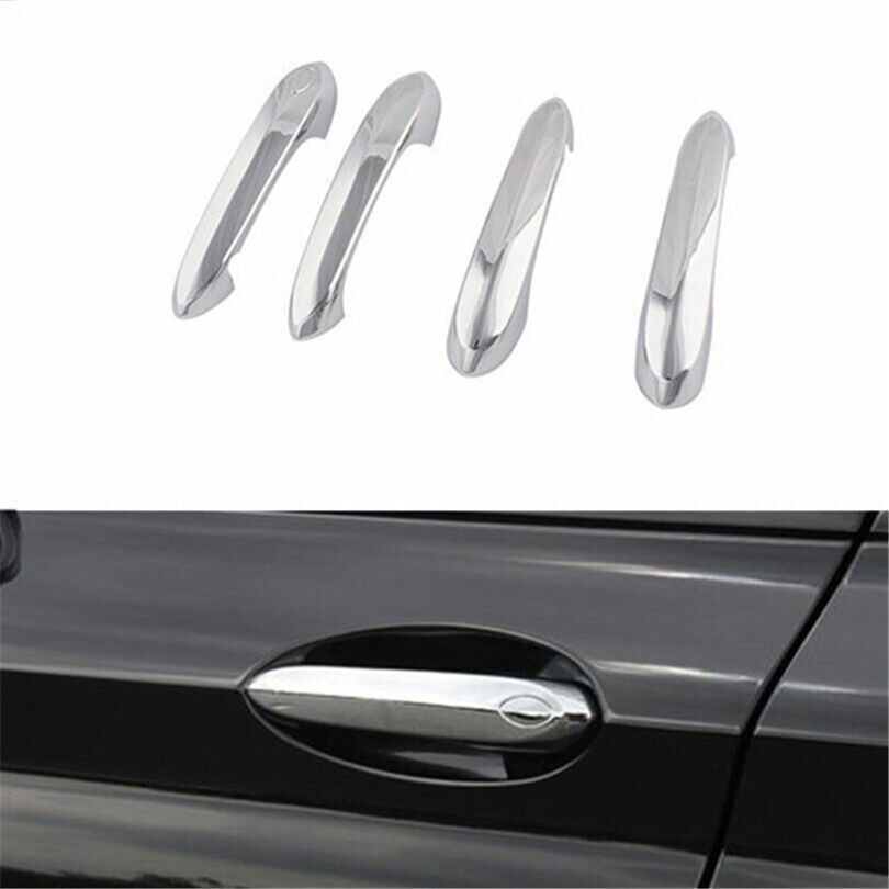 For BMW X3 2018-2024 Chrome ABS Exterior Side Door Handle Cover Trim 4PCS