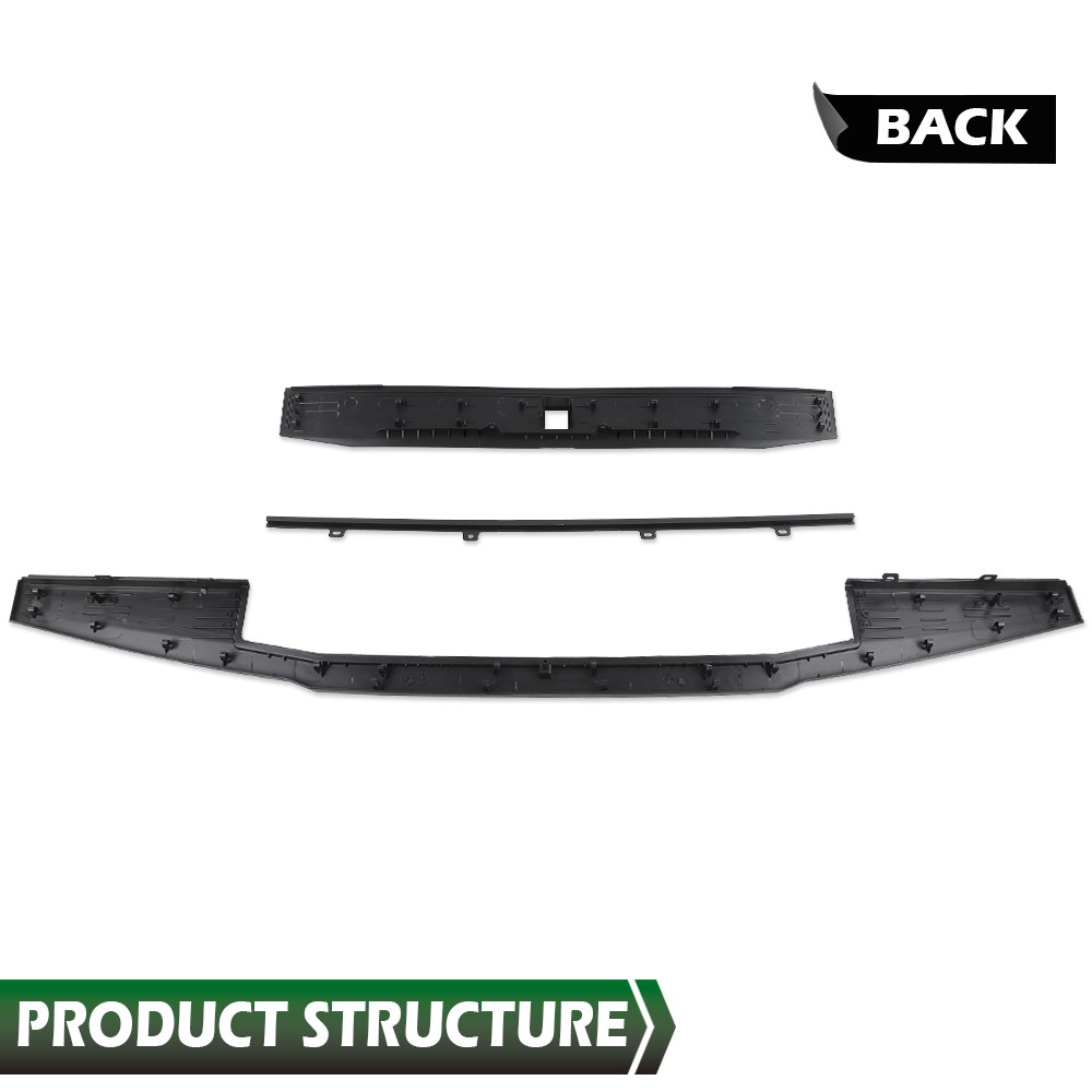 For 2017-2022 Ford Super Duty F250 F350 Flex Step Tailgate Molding Cover Cap Kit