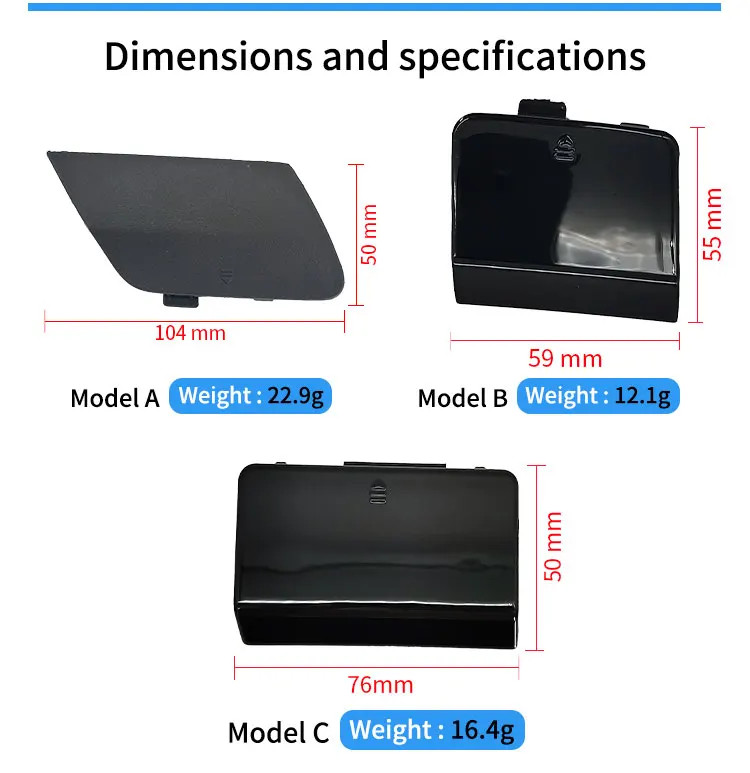 For Benz E Class E200 E230 E250 E260 AMG W212 Car Rear Bumper Tow Hook Cover Cap
