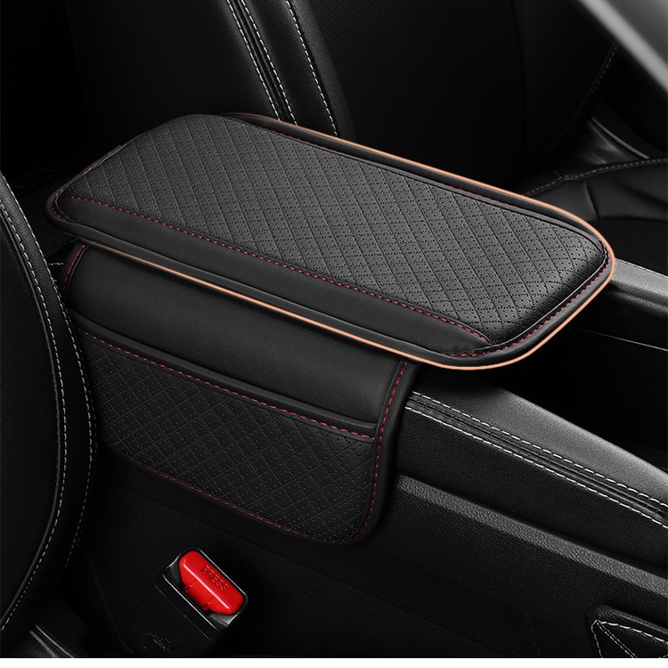 Car Memory Foam Leather Armrest Cushion Cover Center Console Box Pad Fit Honda