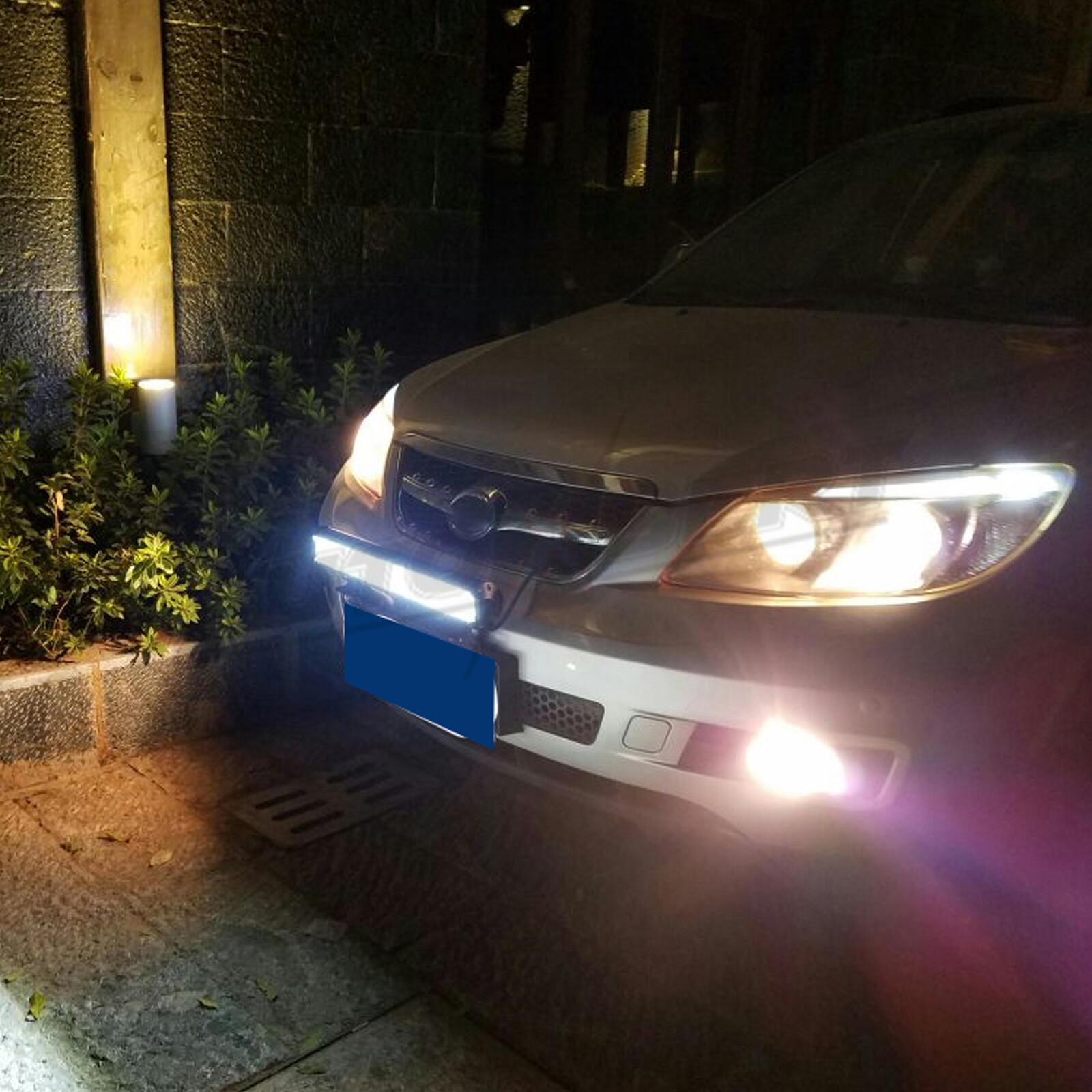 Work Lights Holder License Number Plate LED Driving.Bar Mount Bracket Spot Frame