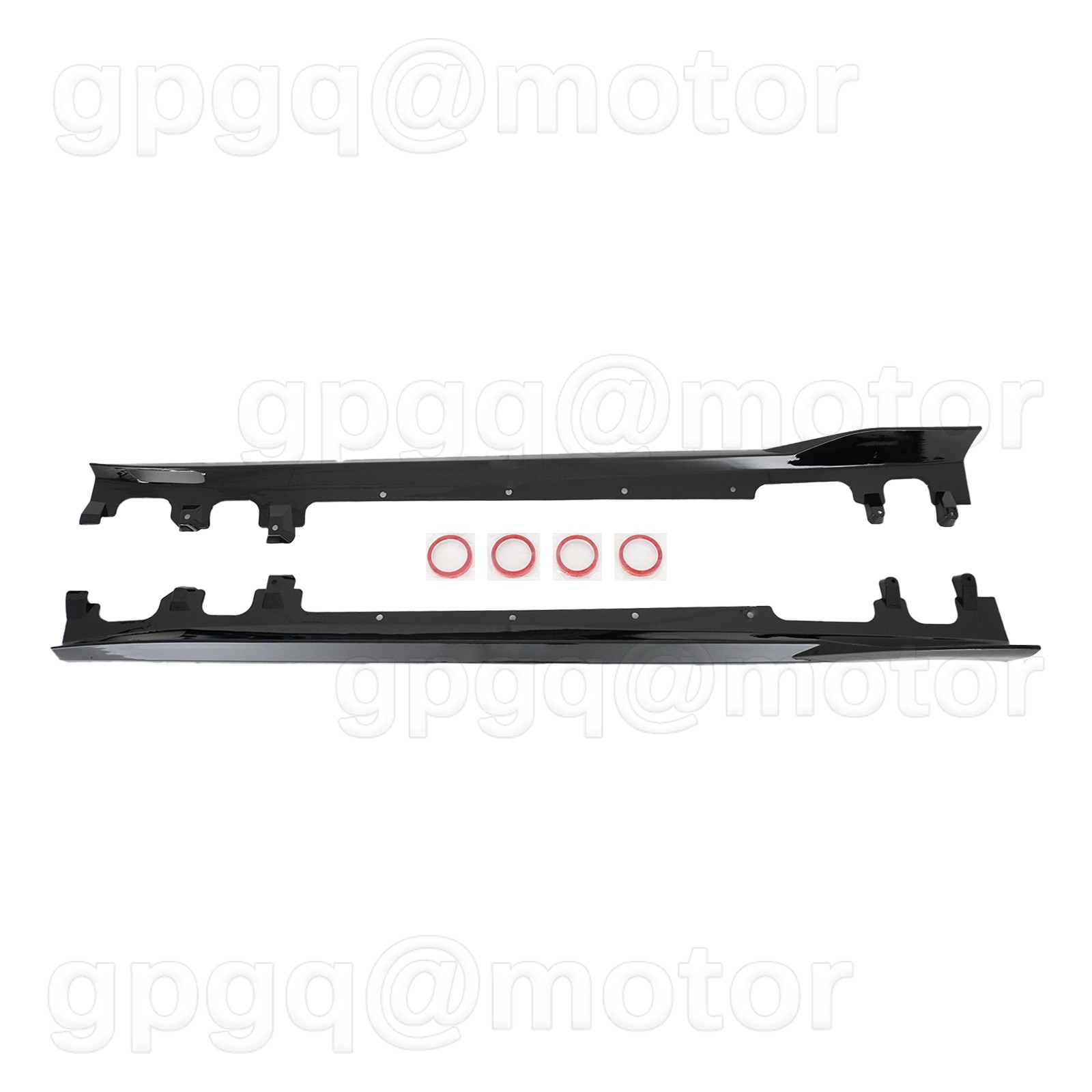 For BMW F95 G05 X5 M-Sport & X5M 19-25 GT Style Side Skirt Extension Gloss Black
