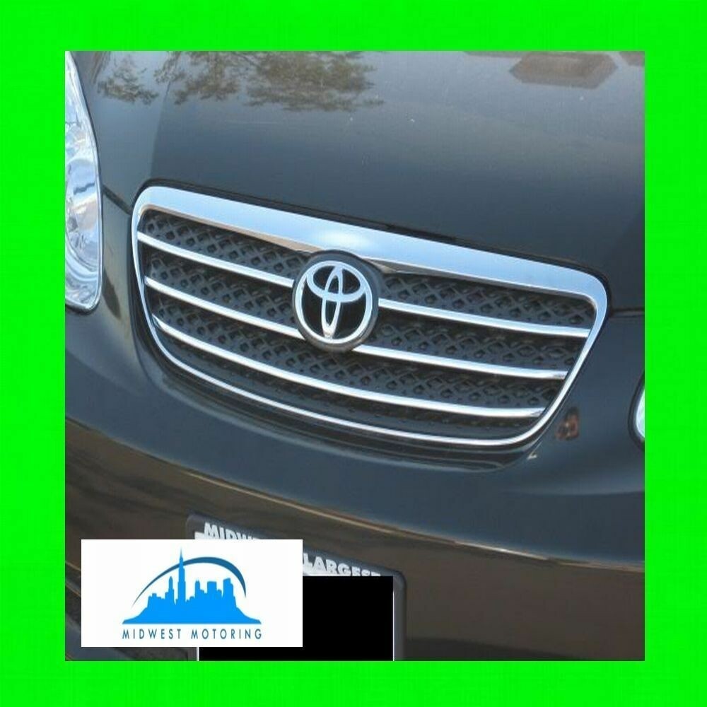 FOR TOYOTA COROLLA 05 06 07 08 CHROME TRIM FOR GRILLE GRILL W/5YR WARRANTY