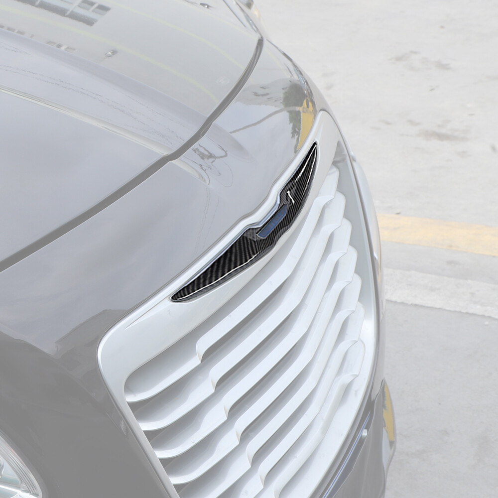 Carbon Fiber Front Rear Grille Logo Badge For Chrysler 300/300C 15+ Carbon Fiber