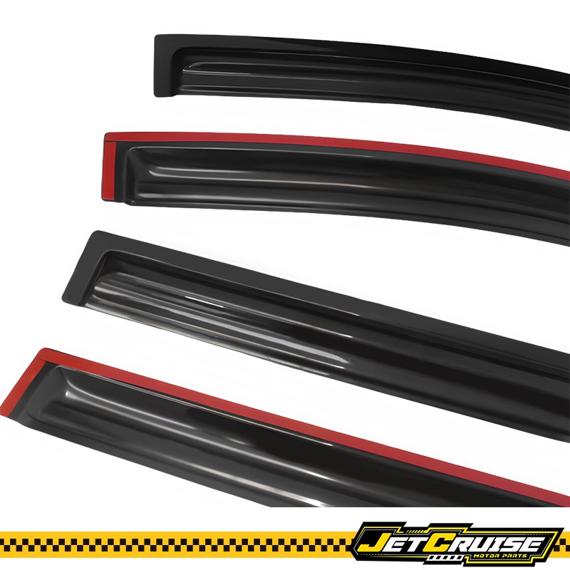 Fits 05-10 Honda Odyssey Acrylic Smoke Mugen Style Window Visors Sun Rain Guard