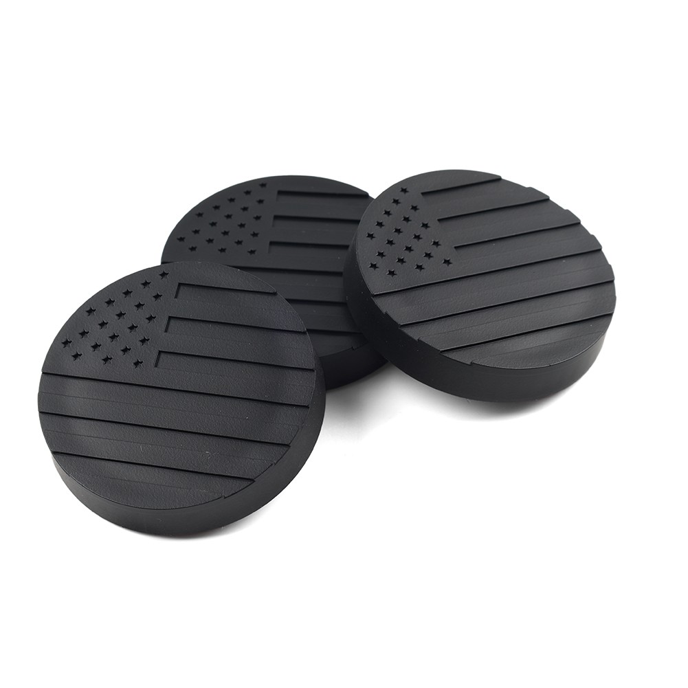 3pcs/set Lock Door Key Hole Socket Cover Trim For Jeep Wrangler TJ JK JL JT