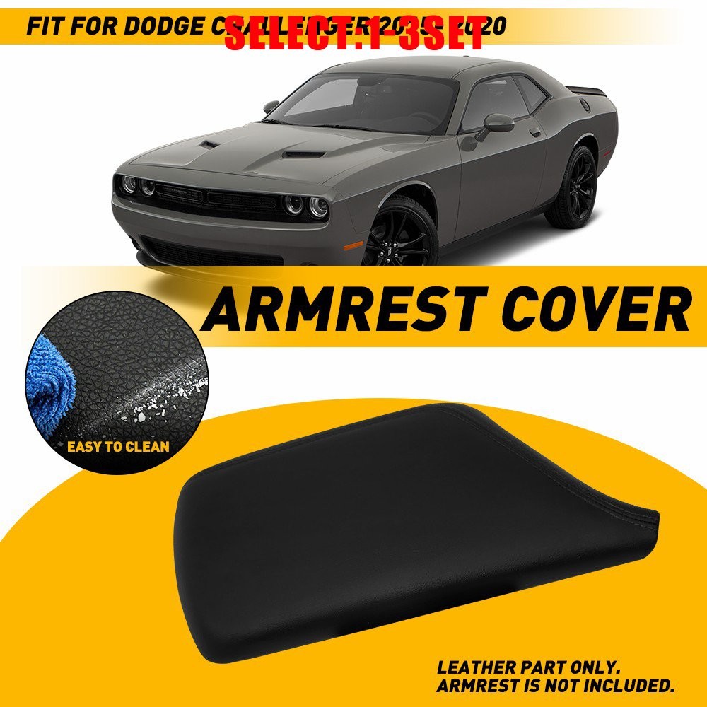 Center Console Cover Compatible with 2015-23 For Dodge Challenger 2015-23 1-3X