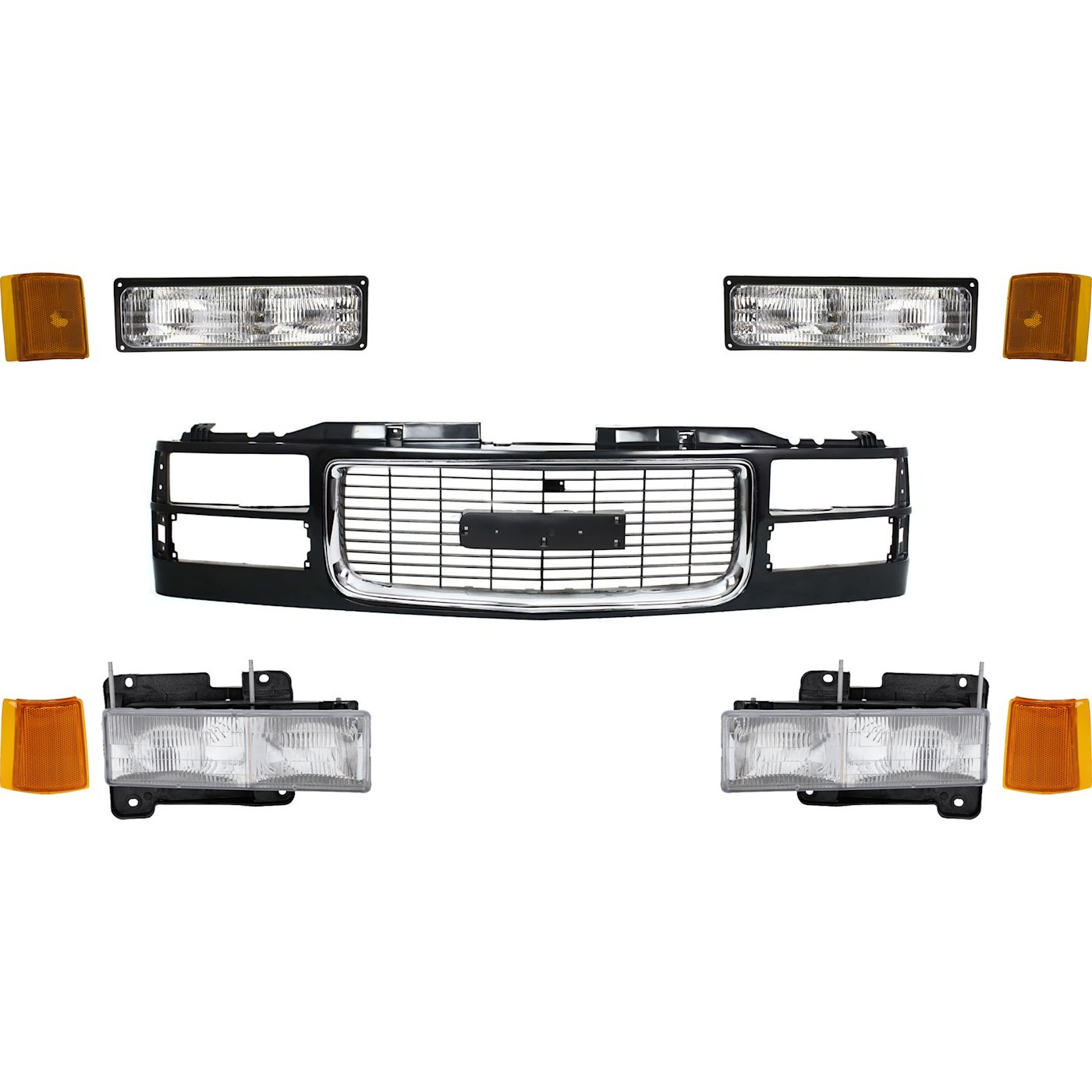 Grille Grill for Suburban GMC C1500 C2500 K1500 K2500 Yukon Truck C3500 K3500