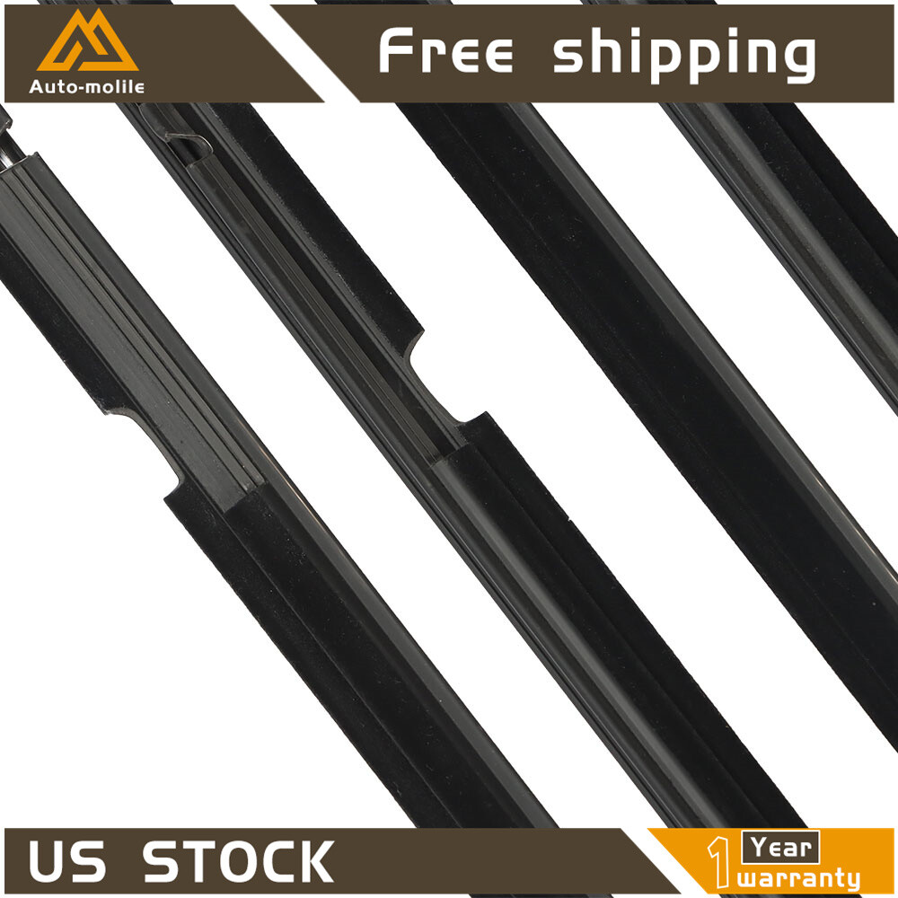 4Pcs Weatherstrip Seal Belts Window Moulding Trims For 2007-2011 Toyota Camry