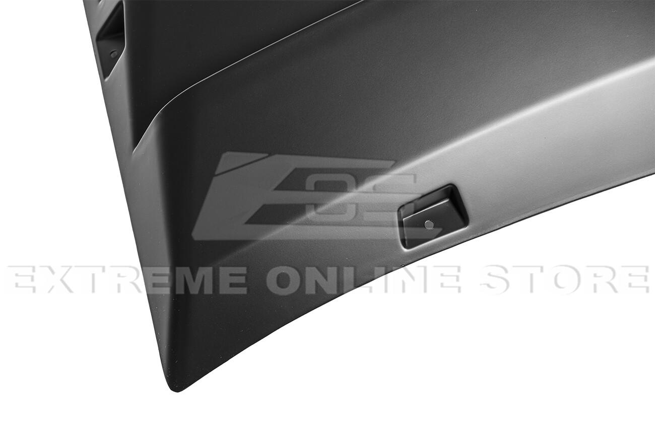 For 15-Up Ford Mustang Coupe | Primer Black Rear Window Louver Cover Sun Shade