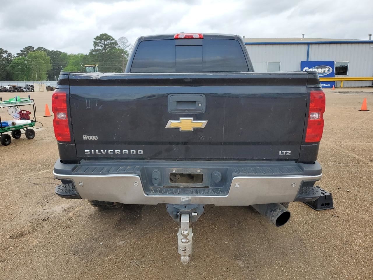 REAR CHROME W/PARK ASST BUMPER OEM 15-19 CHEVROLET SILVRDO25