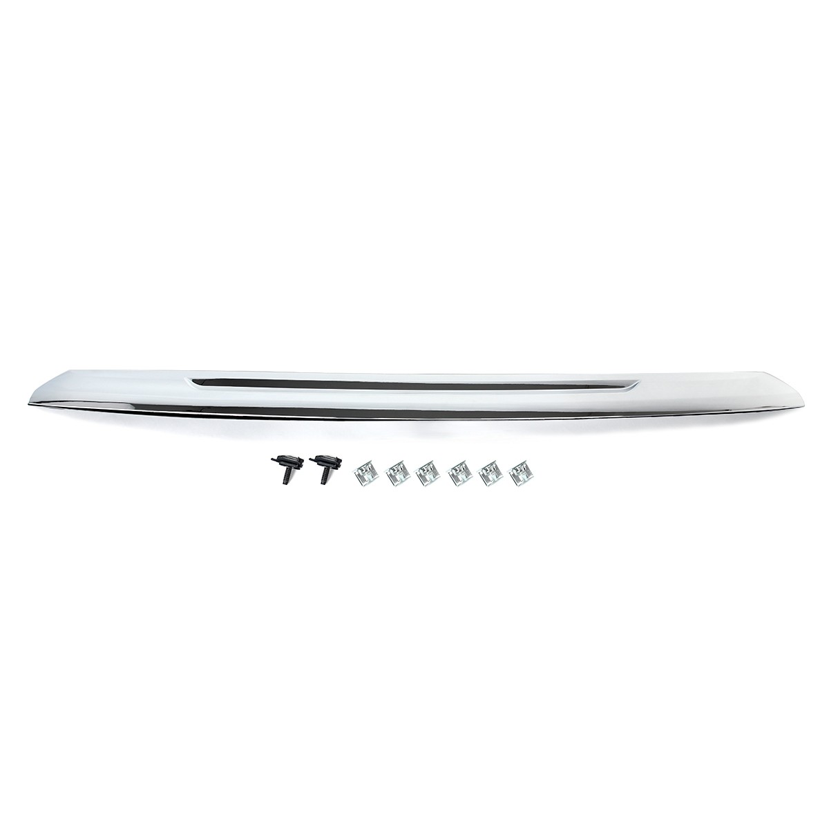 Front Upper Cover Hood Molding Trim For GMC Acadia SLT 2020-2023 Chrome Silver