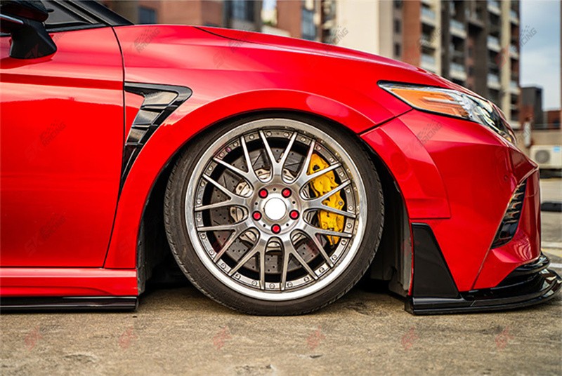 Unpainted ABS Fender Flares Wide Body Exterior For 2018-24 Toyota Camry SE XSE