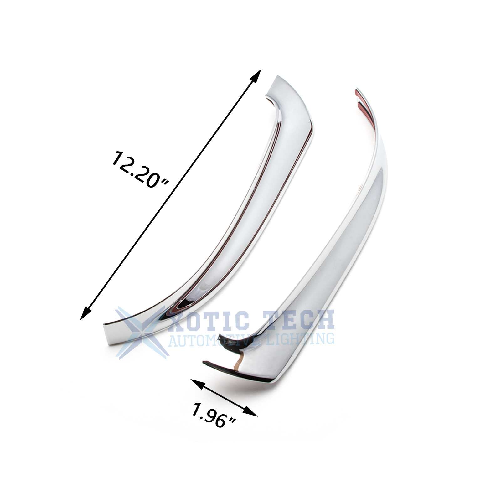 2pc Chrome Silver Exterior Side Mirror Rear View Cap ABS Trim For Ford Explorer