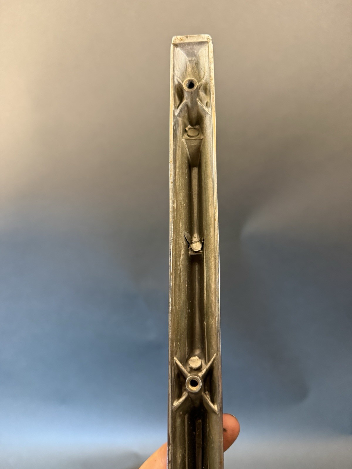 1941 Hudson 10,11,18: Hood Top Front Chrome Molding Ornament Emblem # 147870